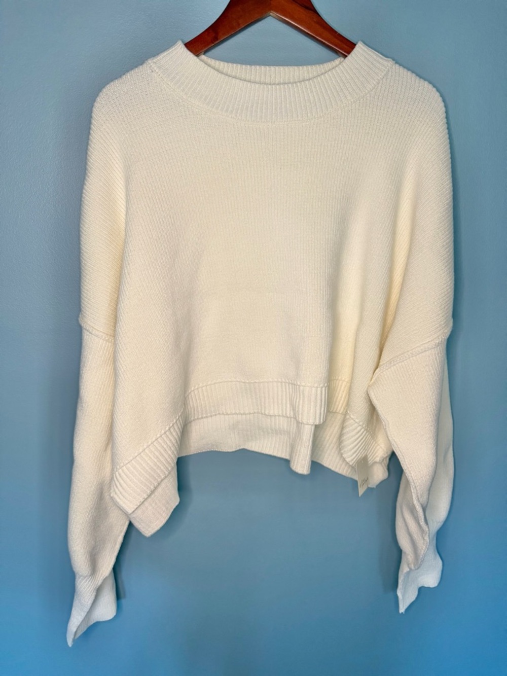 NWT Free People Easy Street Crop Pullover | Size XL - Picture 3 of 7